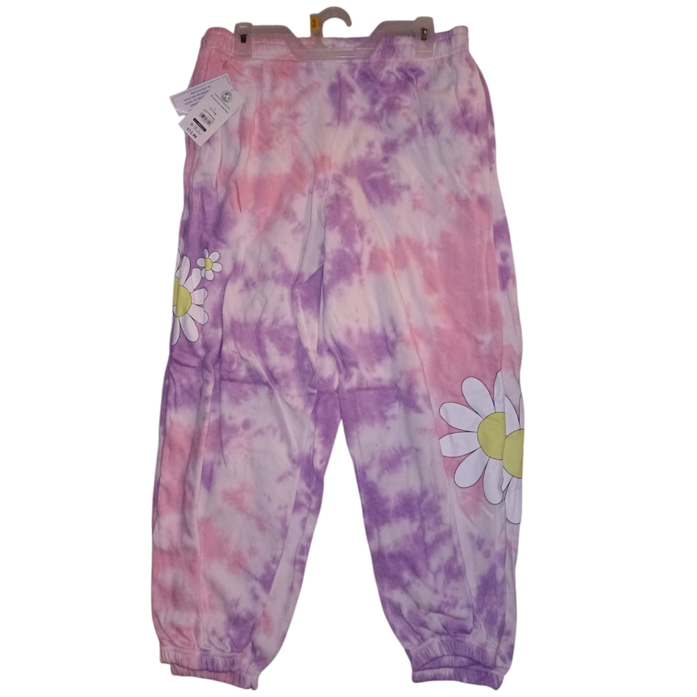 Tie Dye Flower Sweats No Boundaries 2 Pk